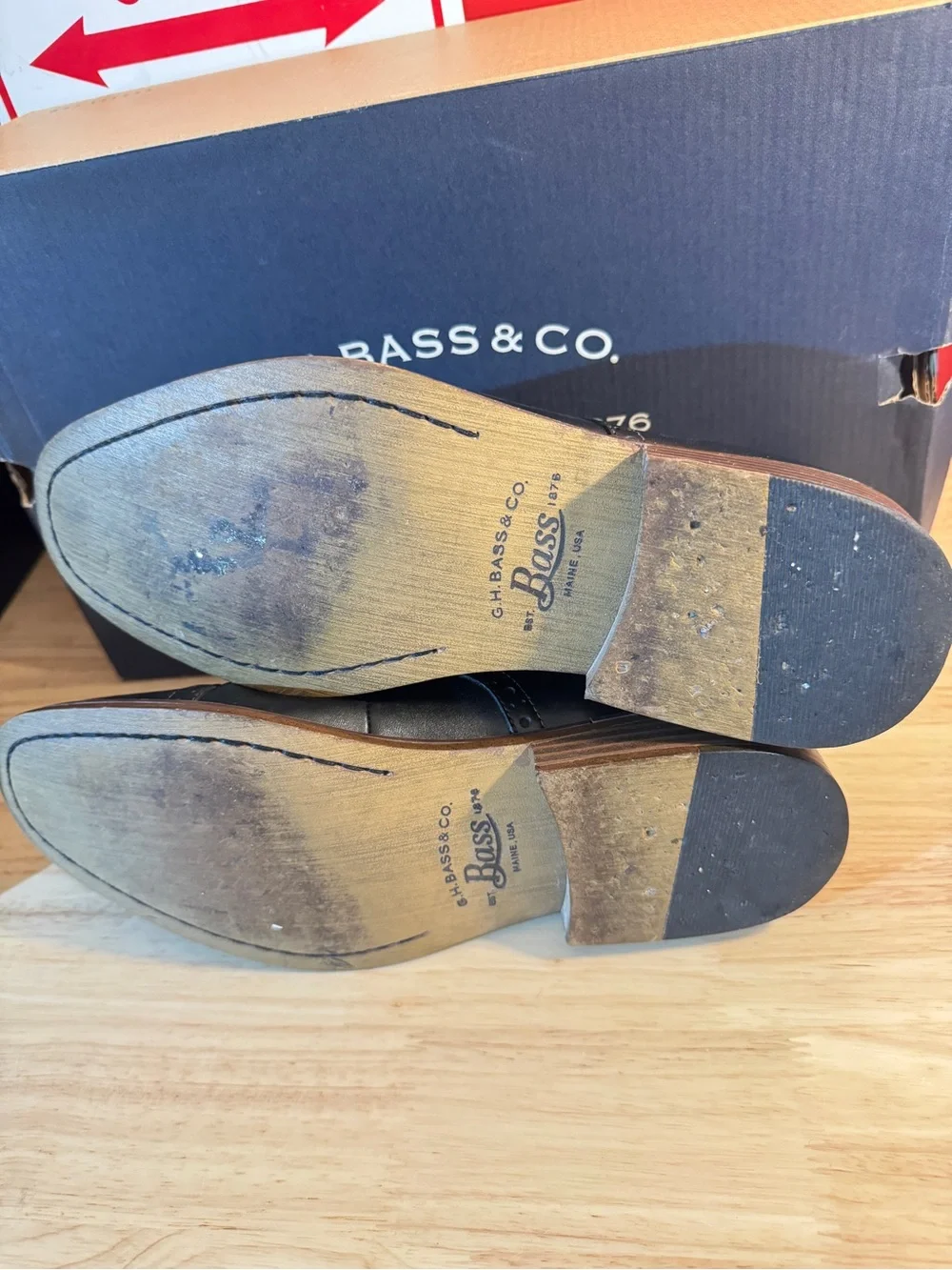 G.H. Bass & Co. Black Leather Chukka Brady Boots Size 8D